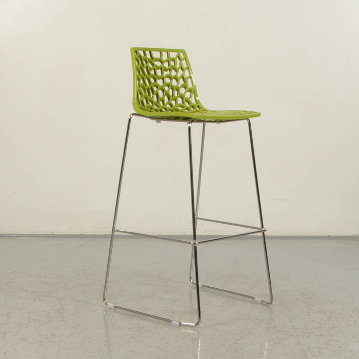 IGAP Spider barkruk, groen, B x D x H 41 x 41 x 98 cm