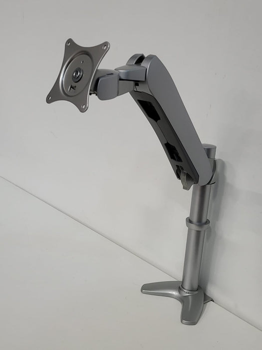 Ergotron LX monitorarm, zilver, met klem.