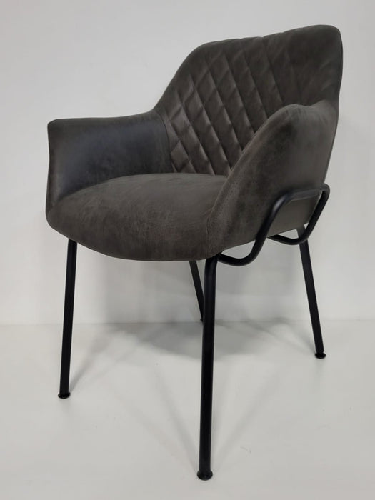 Bronx71 Miami club fauteuil, antraciet ecoleer