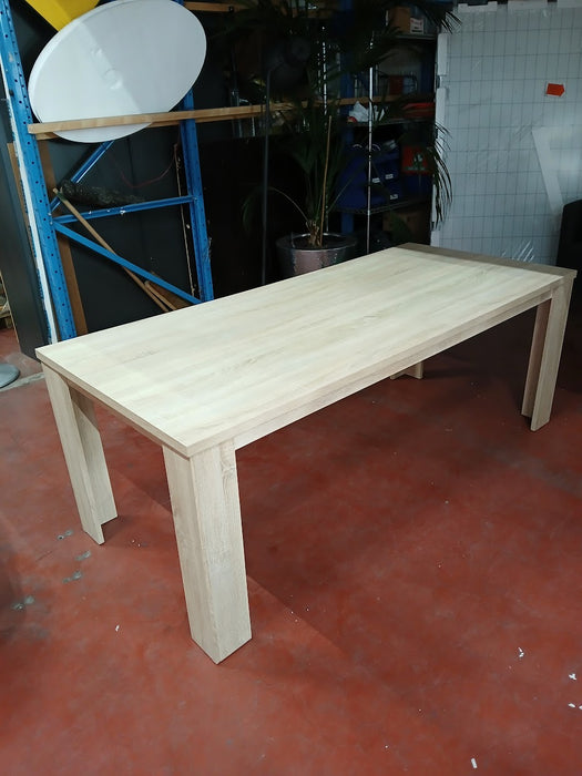 Eettafel, licht eikenkleur, L x B x H 200 x 90 x 75 cm