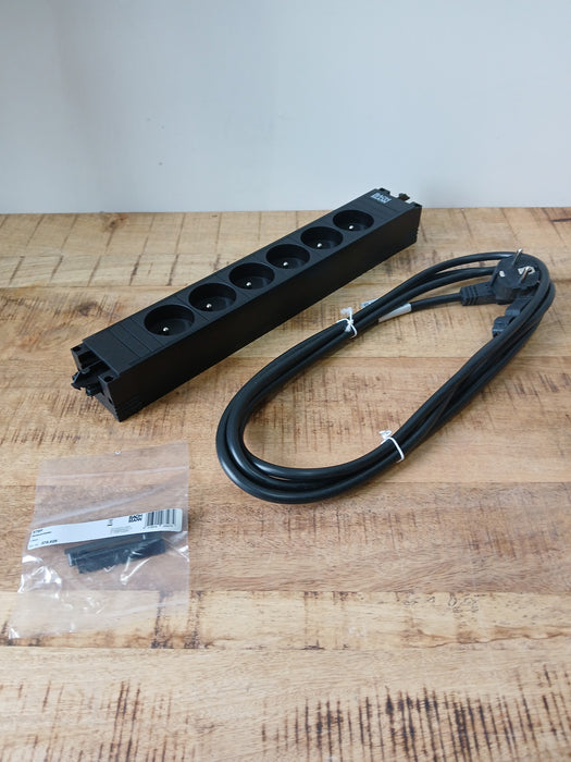 Bachmann 906.15640 stekkerdoos, zwart, 35,8 x 5 x 4 cm