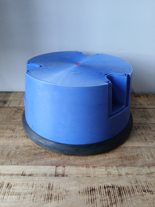 Verrijdbaar opstapje, blauw, diam. x H 36 / 44 x 22 cm