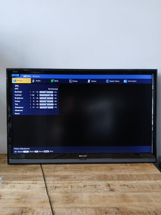 Sharp Aqous LC-52D65E tv, zwart, 52 inch