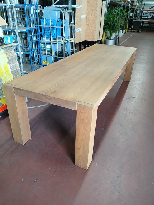 Vergadertafel, massief eiken, L x B x H 300 x 100 x 78 cm