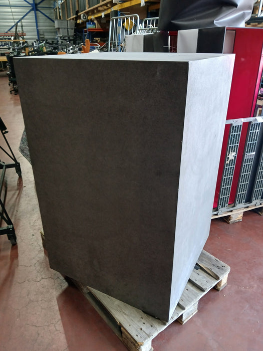 Set display / reclamezuilen, hout / betonlook, diverse maten
