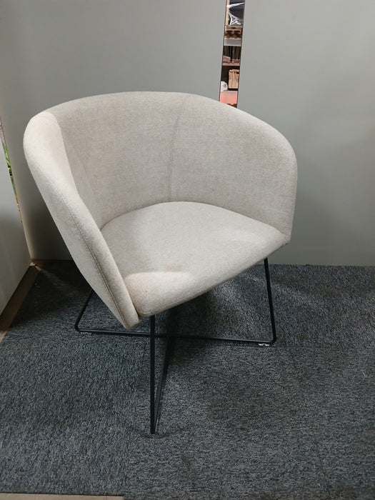 Nowystyl Naudu fauteuil, taupe stof, zitd. 44, zith. 46 cm