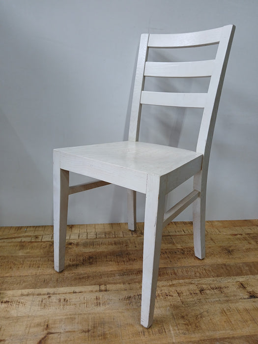 Satelliet eetkamerstoel, hout/wit, B x D x H 42 x 48 x 90 cm