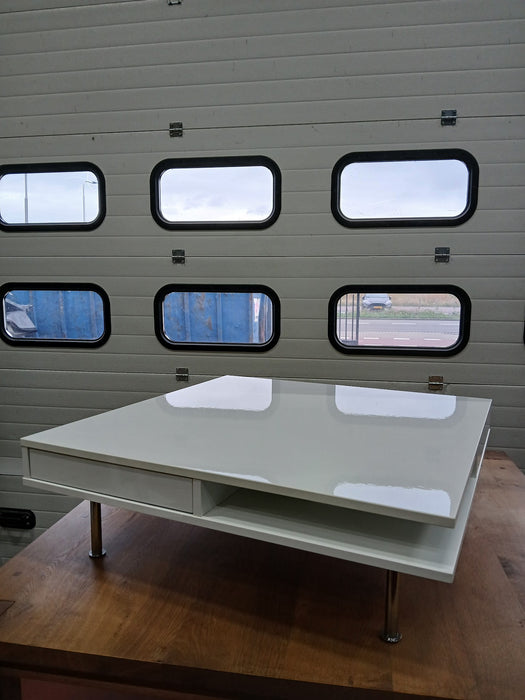IKEA Tofteryd salontafel, wit hoogglans, 95 x 95 x 30 cm