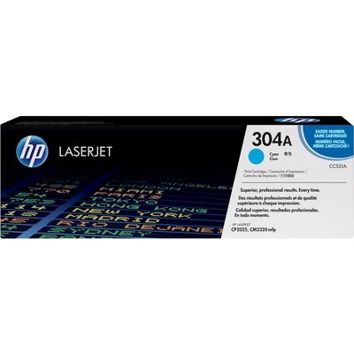 HP 304A toner, cyaan