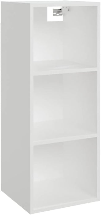 VidaXL wandkast, wit hoogglans, 34.5 x 32.5 x 90 cm