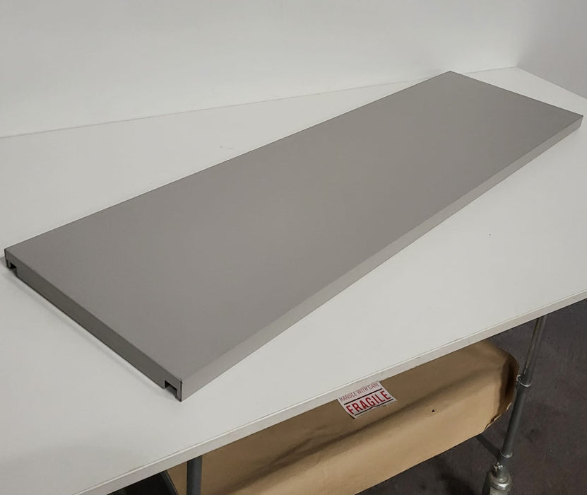 legbord, grijs staal, L x D x H 117 x 35 x 3 cm