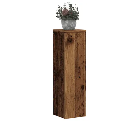 VidaXL plantenstandaard (set van 2 stuks), bewerkt hout, 17 x 17 x 60 cm