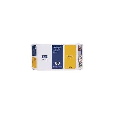 HP 80 c4873a inktcartridge, geel, 175 ml