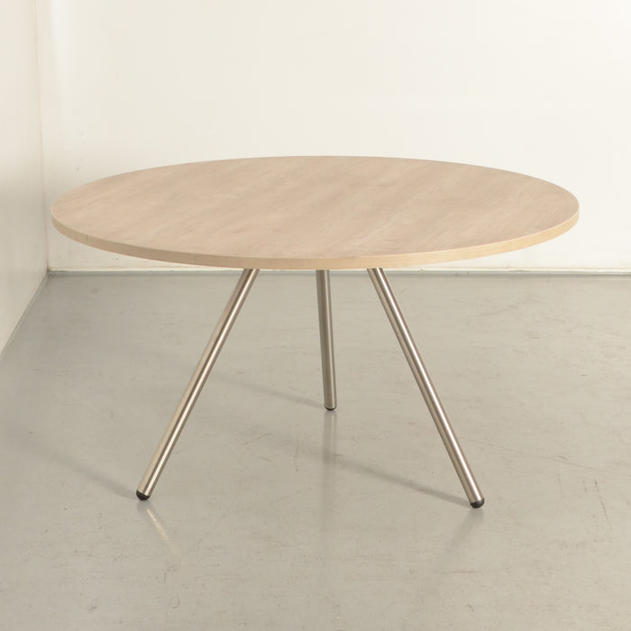 Lonc Alowha design kantinetafel, Oak light blad, 67x120cm ø