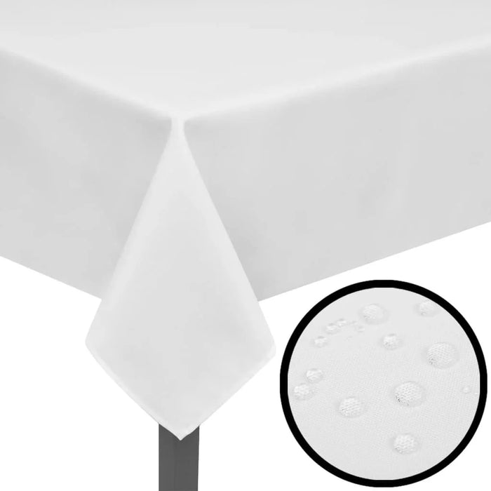 Tafellaken (5 stuks), wit, 130 x 180 cm