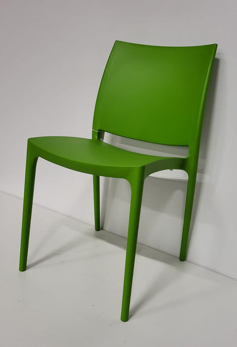 Siesta Maya kantinestoel, groen, 4-poot onderstel
