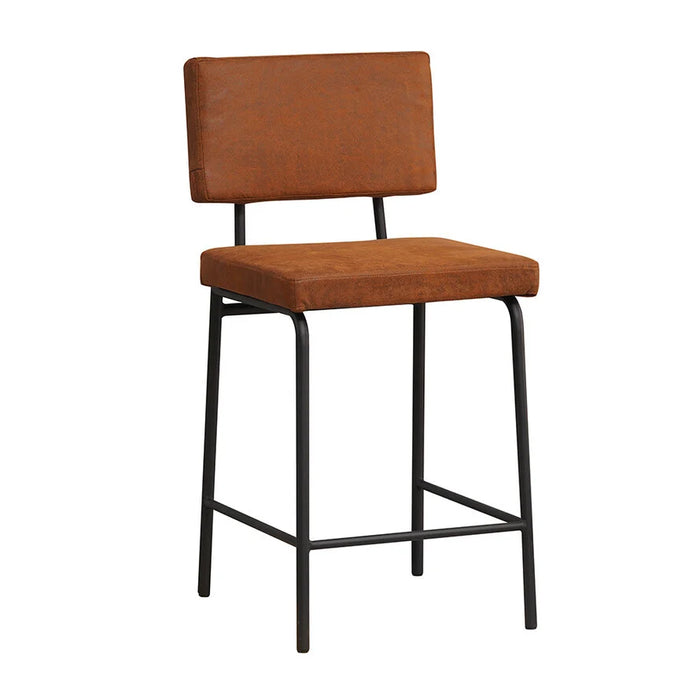 Bronx71 Atlanta barkruk, cognac eco-leer, 47 x 54 x 110 cm