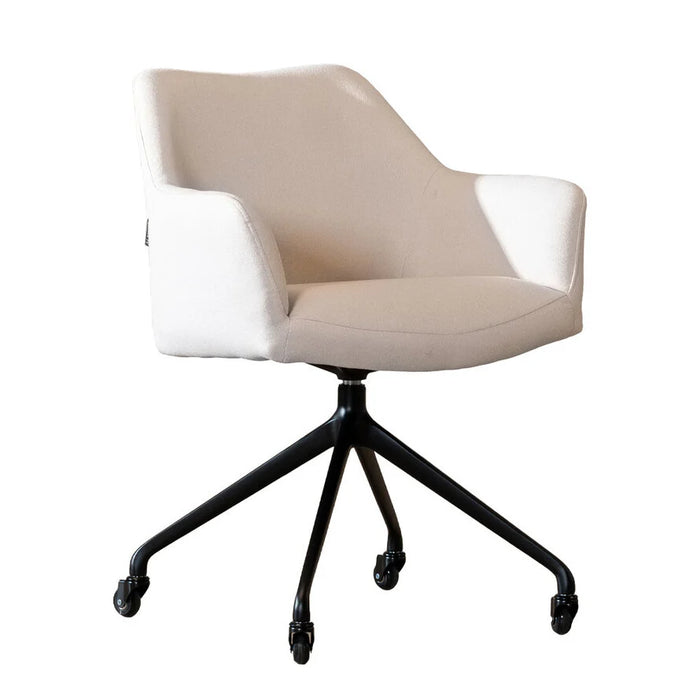 Bronx71 Birmingham kantoorstoel op wielen, beige stof