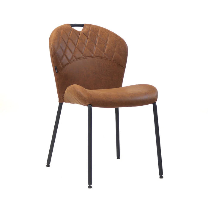 Bronx71 Omaha stoel, cognac ecoleer