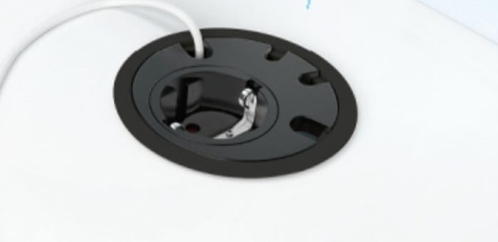 Bachmann Loop In, kabeldoorvoer, zwart
