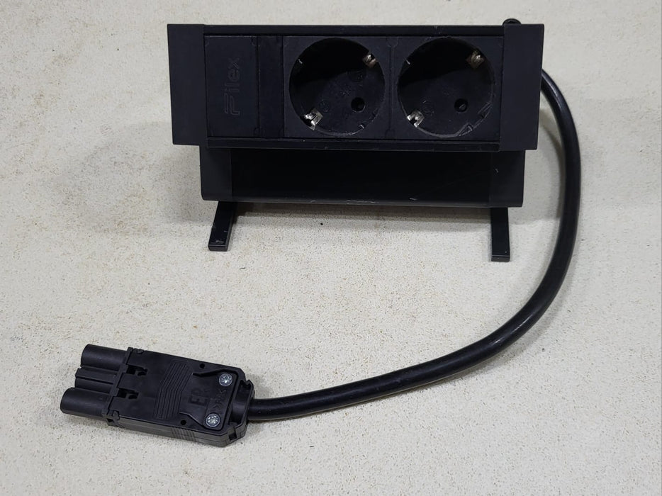 Filex Power Desk Up 2.0 opbouw stekker unit, zwart