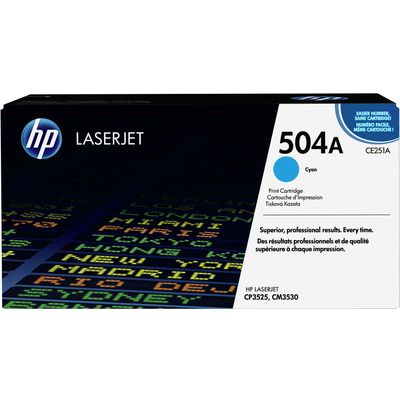 HP 504A toner, cyaan