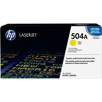 HP 504A toner, geel