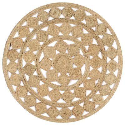 VidaXL vloerkleed, jute, ø 120 cm
