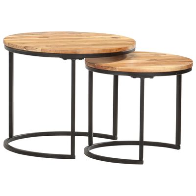VidaXL tafeltjesset, acaciahout, 2delig