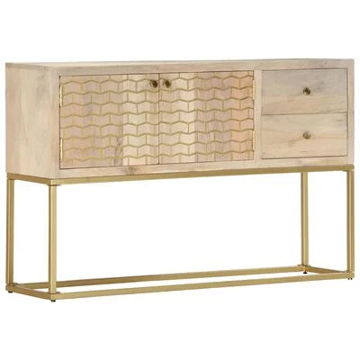 VidaXL dressoir, mangohout, 120 x 30 x 75 cm