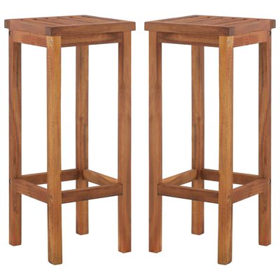 VidaXL barkurk, acaciahout, set van 2 stuks