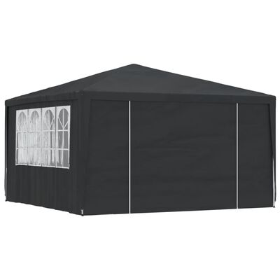 VidaXl Partytent met zijwanden, antraciet 4 x 4 meter