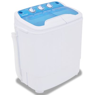 VidaXL wasmachine, wit / blauw, 5,6 kg