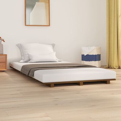 VidaXL bedframe, honingkleur grenen, 75 x 190 cm