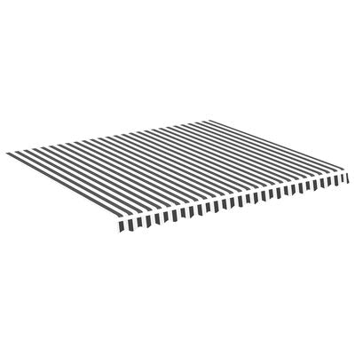 VidaXL vervangingsdoel voor luifel, 4 x 3.5m, antraciet/wit