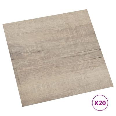 VidaXL vloerplanken, 20st, pvc taupe, 1,86m2