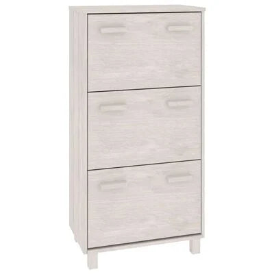 VidaXL schoenenkast, hout wit, 59,5 x 35 x 117 cm