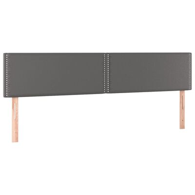 VidaXL Hoofdbord, kunstleer grijs, 100 x 5 x 78 / 88 cm