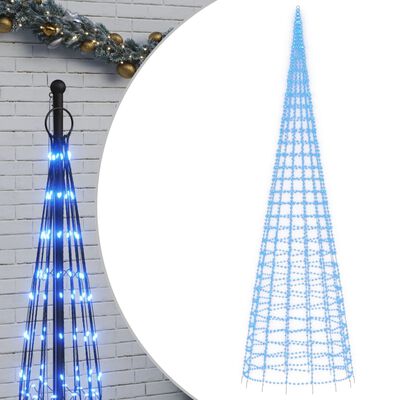 VidaXL lichtkegel voor vlaggenmast, blauw, 800 cm