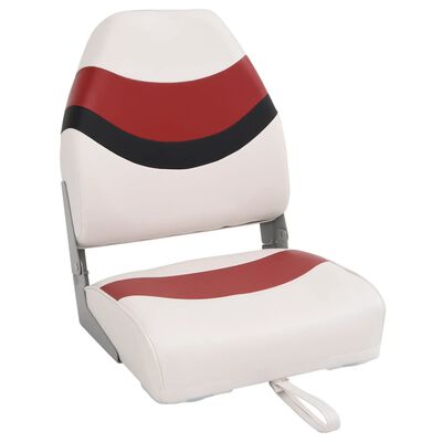 VidaXL Bootstoel, Rood / Zwart, 44 x 38 x 55 cm