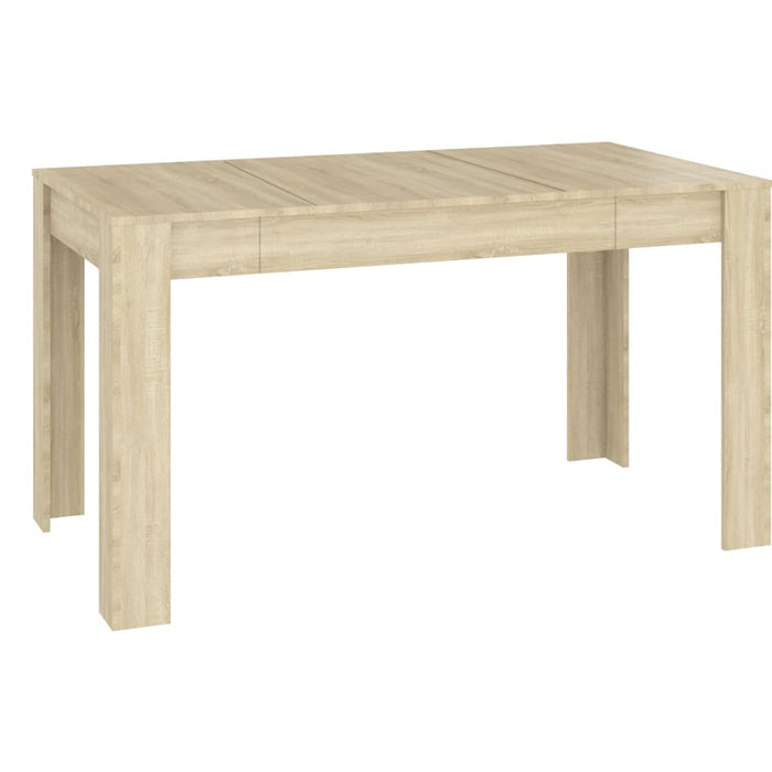 VidaXL eettafel, eikenkleur, 140 x 74,5 x 76 cm