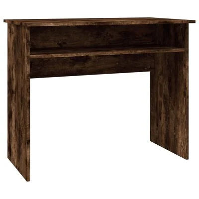 VidaXL bureau, bewerkt gerookt eiken, 90 x 50 x 74 cm