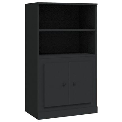VidaXL hoge kast, zwart, 103.50 x 60 x 35.5 cm
