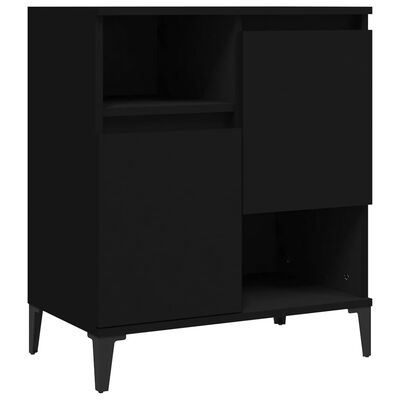 VidaXL Dressoir, zwart, 60 x 35 x 70 cm