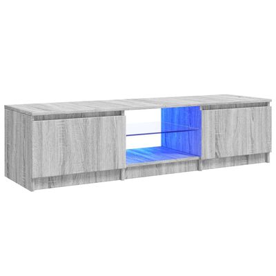 VidaXL tvmeubel,grijs eiken, 140 x 40 x 35.50 cm