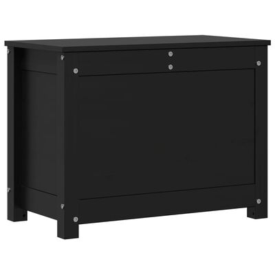 VidaXL opbergbox, zwart grenen, 60 x 32 x 45,5 cm