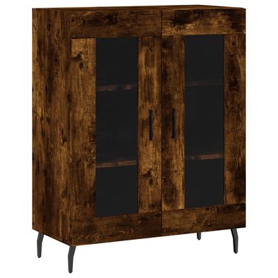 VidaXL Dressoir, eiken gerookt, 69.5 x 34 x 90 cm
