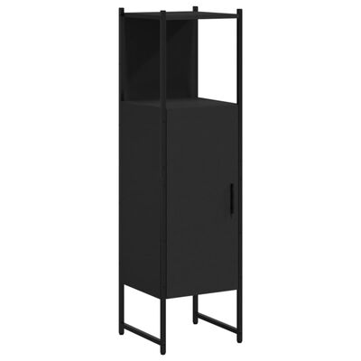 VidaXL badkamerkast, zwart, 120.5 x 33 x 33 cm