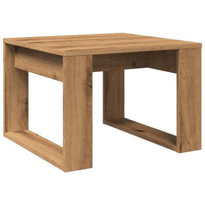 VidaXL bijzettafel, eiken kleur, 50 x 50 x 35 cm