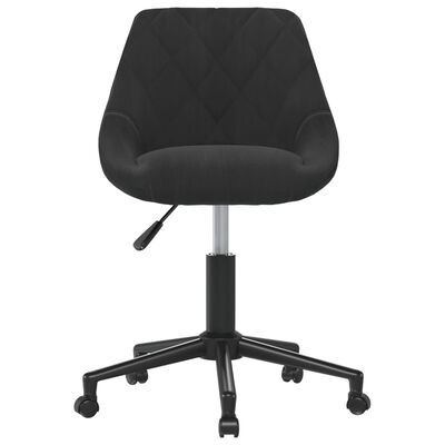 VidaXL kantoorstoel, zwart fluweel, draaibaar
